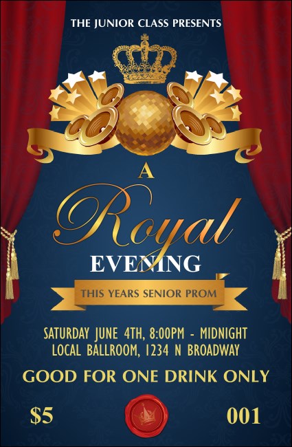 Royal Drink Ticket Product Front
