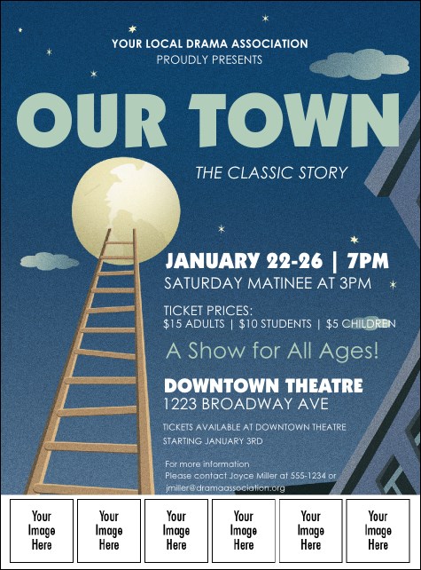 Our Town Logo Flyer Product Front