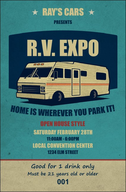 RV Expo Drink Ticket
