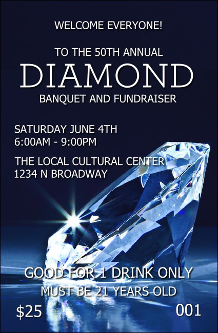 Diamond Drink Ticket Product Front