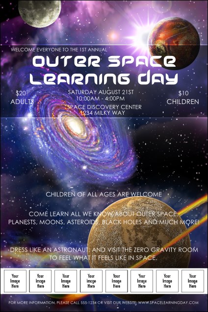 Outer Space Logo Poster Product Front