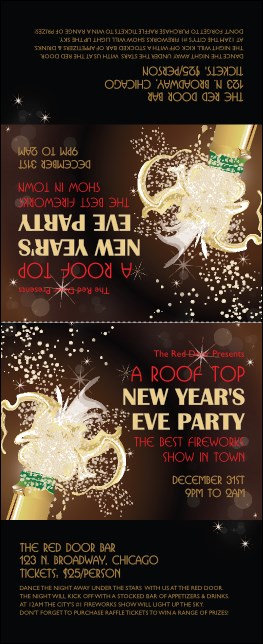 Champagne Bistro Table Tent Product Front