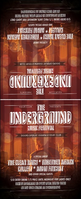 Alternative Music Table Tent Product Front