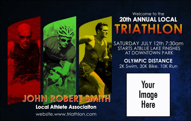 Triathlon VIP Event Badge Medium Product Front