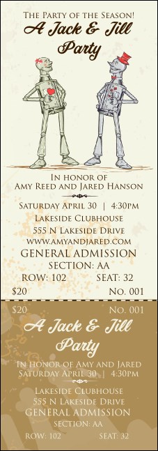 Robot Jack & Jill Reserved Event Ticket Product Front