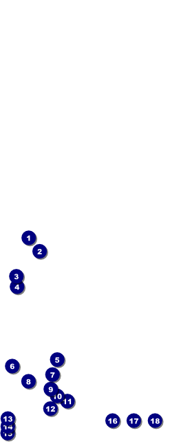 Dance Festival Table Tent Front Field Markers