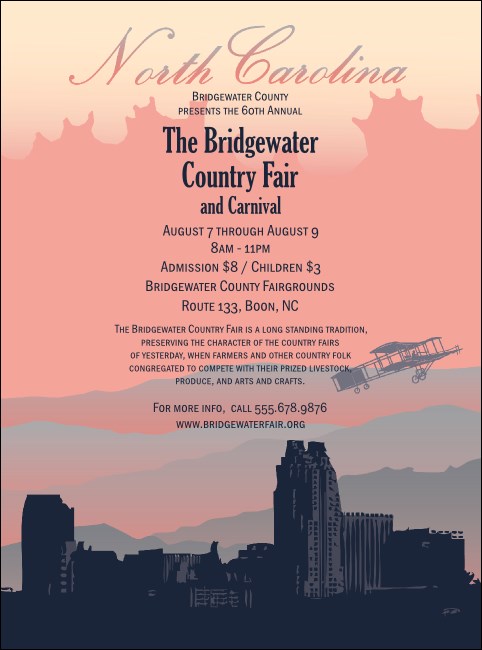 North Carolina Flyer Product Front