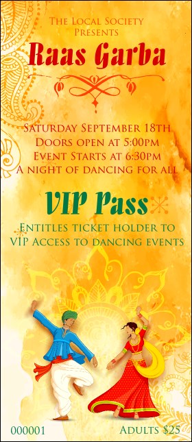 Raas Garba VIP Pass Product Front