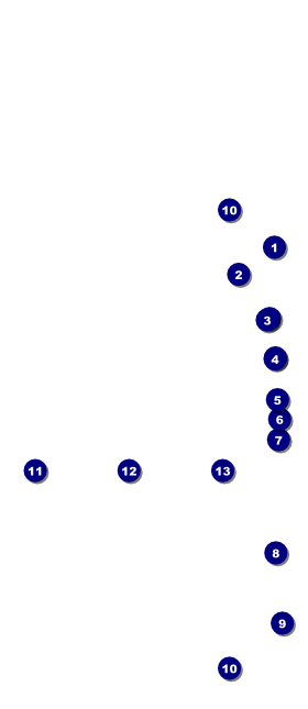 Basketball Court Hang Tag Front Field Markers