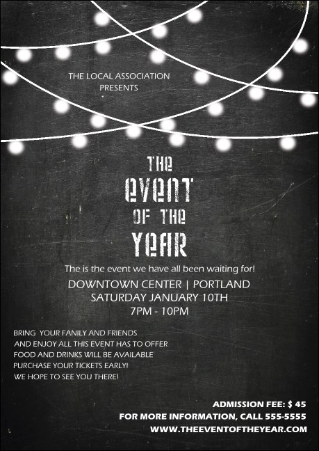 All Purpose Chalkboard Black and White  Postcard Mailer Product Front