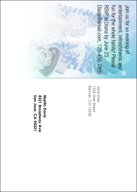 Winter Festival Postcard Mailer Product Back