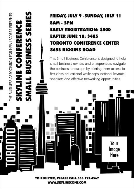 Toronto (Black & white) Postcard Mailer Product Front
