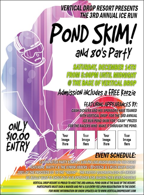 Snowboarding Flyer Product Front