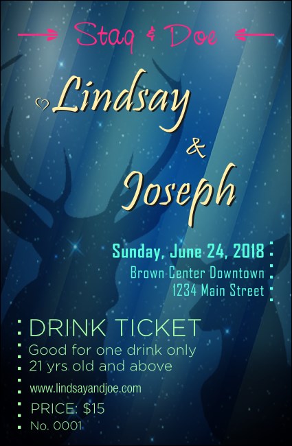 Stag and Doe Drink Ticket Product Front