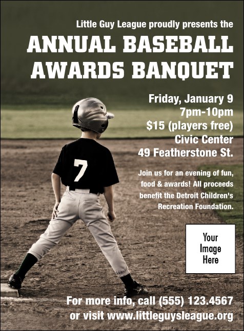 Baseball Invitation Product Front