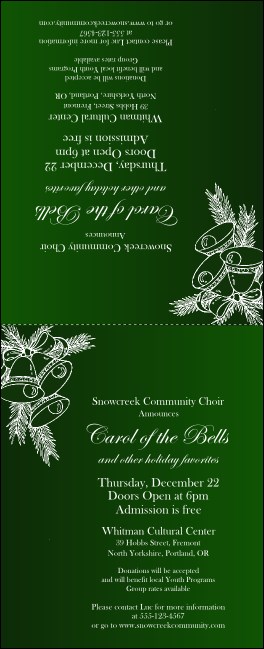 Christmas Bells Table Tent Product Front