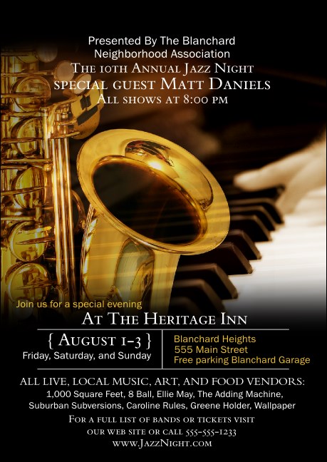 Jazz Postcard Product Front