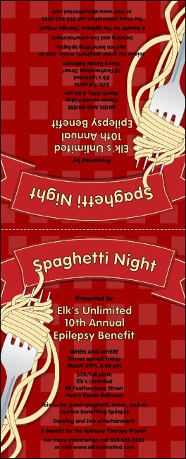 Spaghetti Table Tent