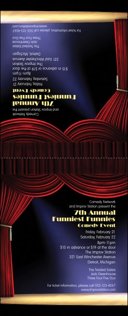 Stand Up Comedy Table Tent