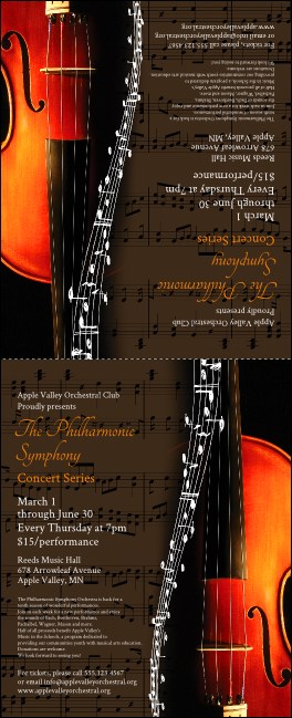 Symphony Table Tent Product Front