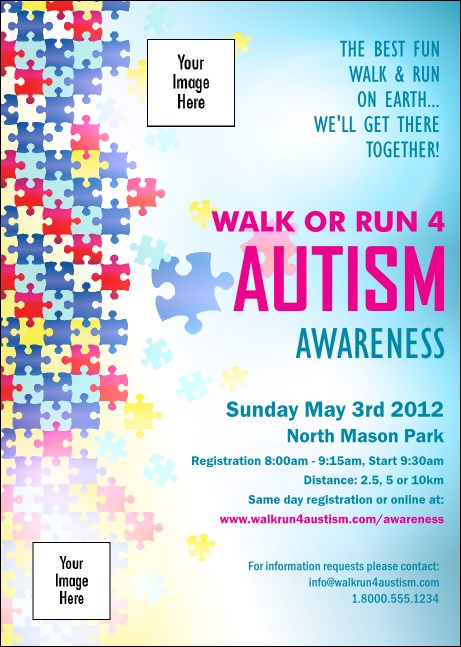 Autism Awareness Postcard Mailer Product Front