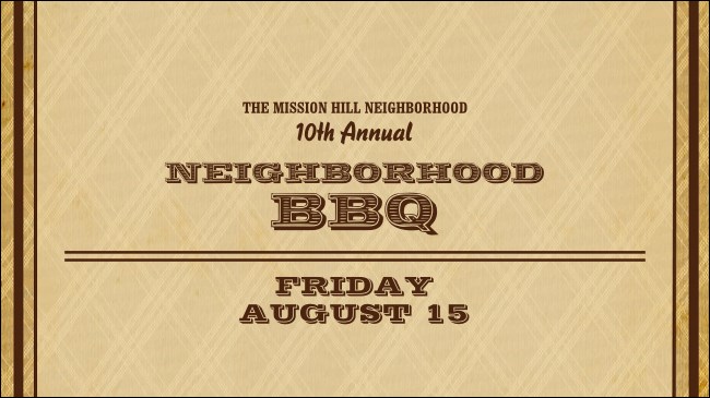 Barbeque Vintage Facebook Event Cover
