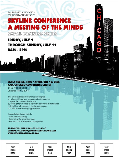 Chicago Flyer with Image Upload Product Front