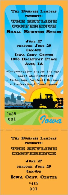 Iowa General Admission Ticket Product Front