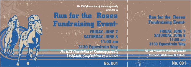 Horse Racing General Admission Ticket 002 Product Front