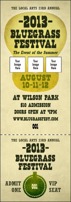 Guitar and Banjo Event Ticket Product Front