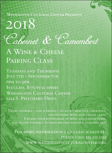 Year Classic Green Invitation