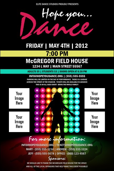 Stage Lights Poster Product Front