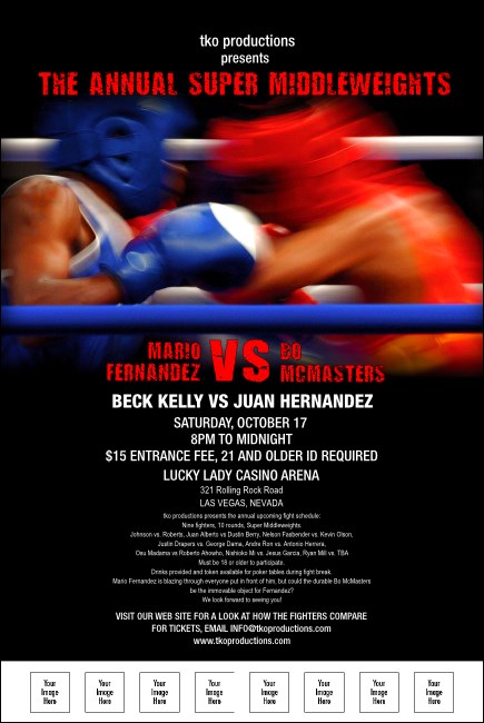 Boxing Event Poster