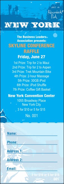 New York Raffle Ticket