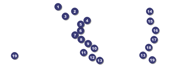 California Raffle Ticket (Gray and Blue) Front Field Markers
