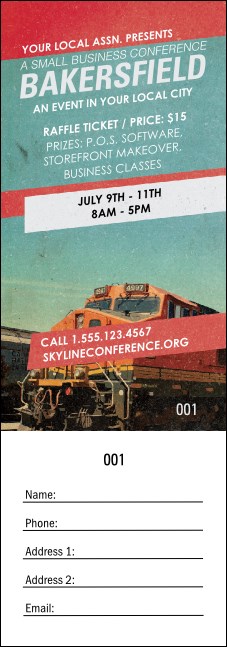 Bakersfield Raffle Ticket