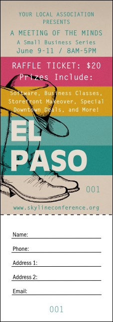 El Paso Raffle Ticket