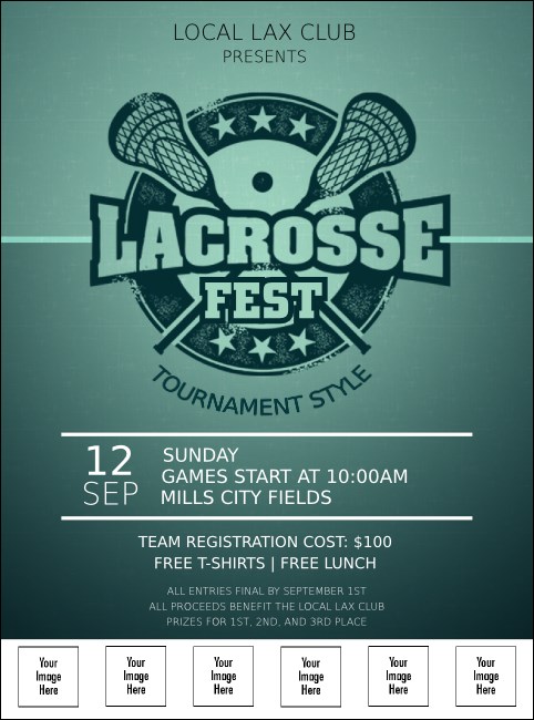 Lacrosse Logo Flyer Product Front