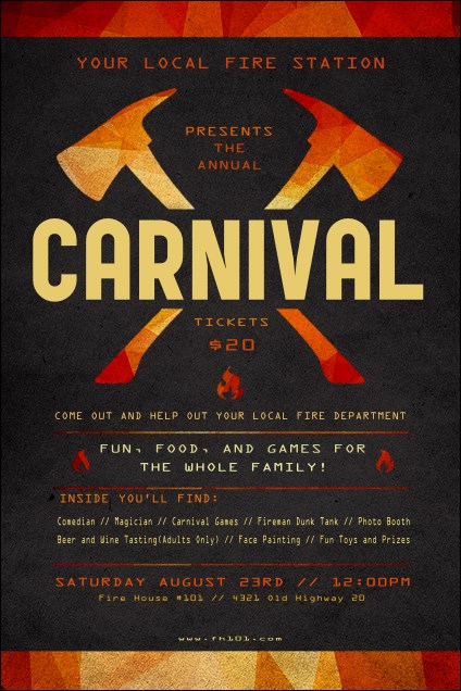 Fire Department Poster Product Front