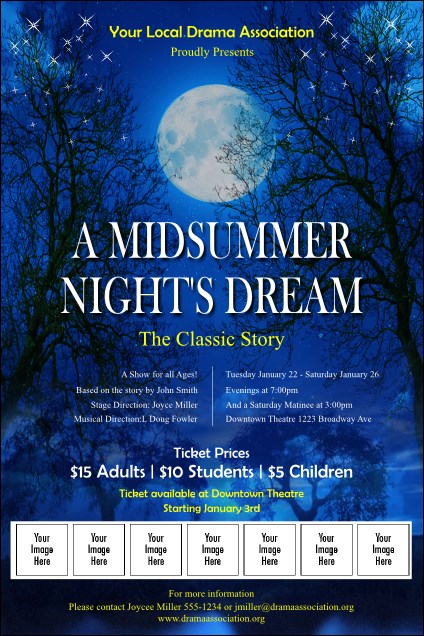Midsummer Night's Dream Logo Poster Product Front