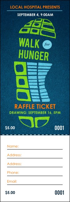 Walk Raffle Ticket Product Front