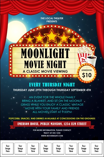Movie Night Logo Poster Product Front