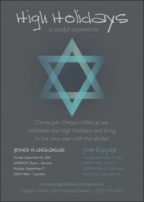 High Holidays Club Flyer 2 Product Front